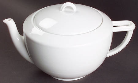Nereides White Teapot & Lid