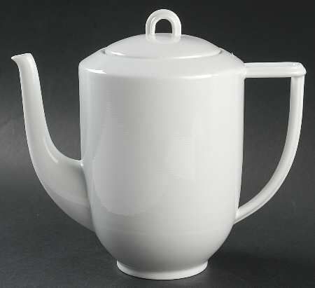 Nereides White Coffee Pot & Lid