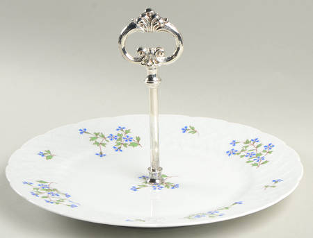 Nicole Round Serving Plate with Handle (DP)