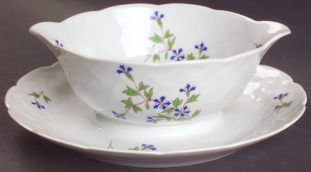 Nicole Gravy Boat with Attached Underplate by Bernardaud