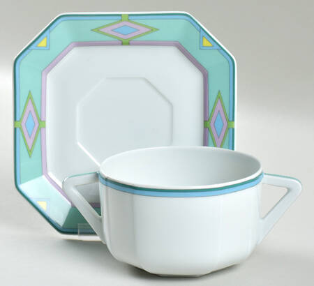Otello Flat Cream Soup Bowl & Saucer Set