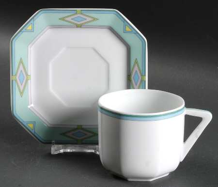 Otello Flat Cup & Saucer Set