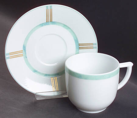 Paestum Flat Cup & Saucer Set