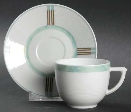 Paestum Flat Demitasse Cup & Saucer Set