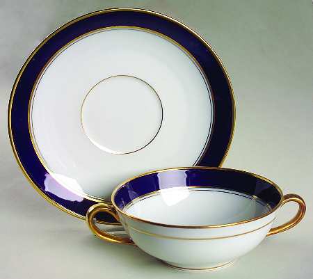 Palerme Flat Cream Soup Bowl & Saucer Set