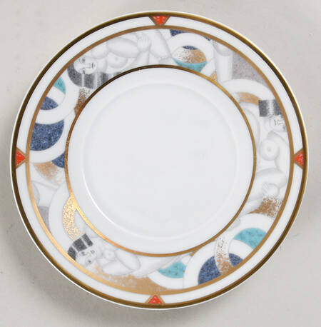 Paris (Geometric Nudes) Saucer for Flat Cup