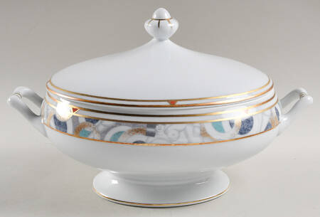 Paris (Geometric Nudes) Oval Covered Vegetable