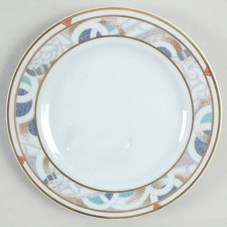 Paris (Geometric Nudes) Bread & Butter Plate by Bernardaud