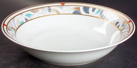 Paris (Geometric Nudes) 9" Round Vegetable Bowl