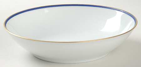 Perouse Blue Coupe Soup Bowl