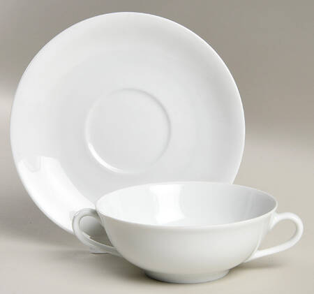 Phoebe Flat Cream Soup Bowl & Saucer Set