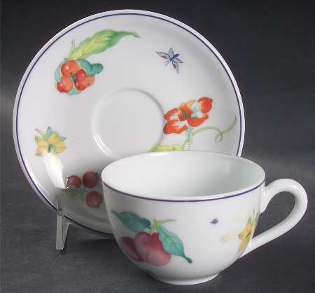 Plum Flat Cup & Saucer Set