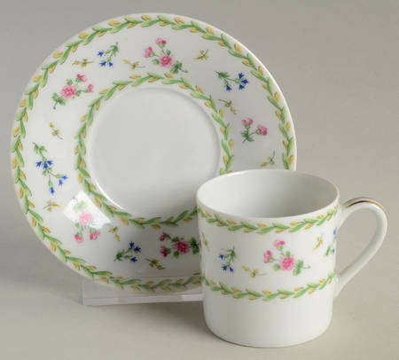 Poe Flat Demitasse Cup & Saucer Set