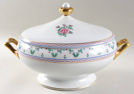Pompadour (Smooth Edge) Tureen &  Lid