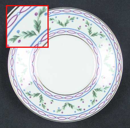 Pompadour (Smooth Edge) Saucer