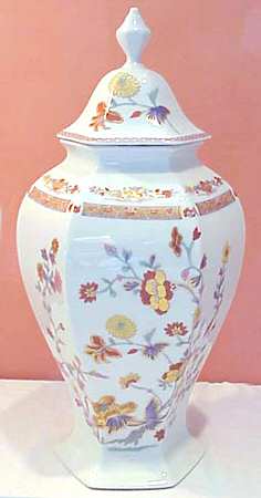 Pondichery Hexagonal Vase with Lid