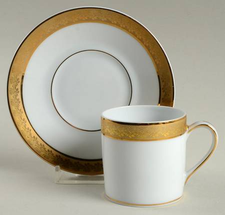 Rhapsody Flat Demitasse Cup & Saucer Set
