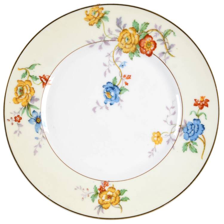 Riviera (Cream & White) Salad Plate