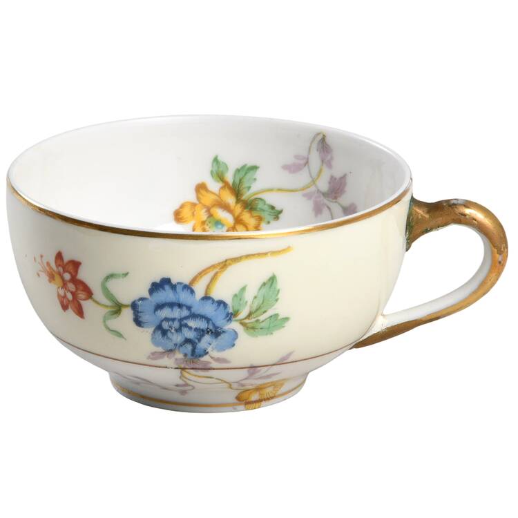 Riviera (Cream & White) Flat Cup