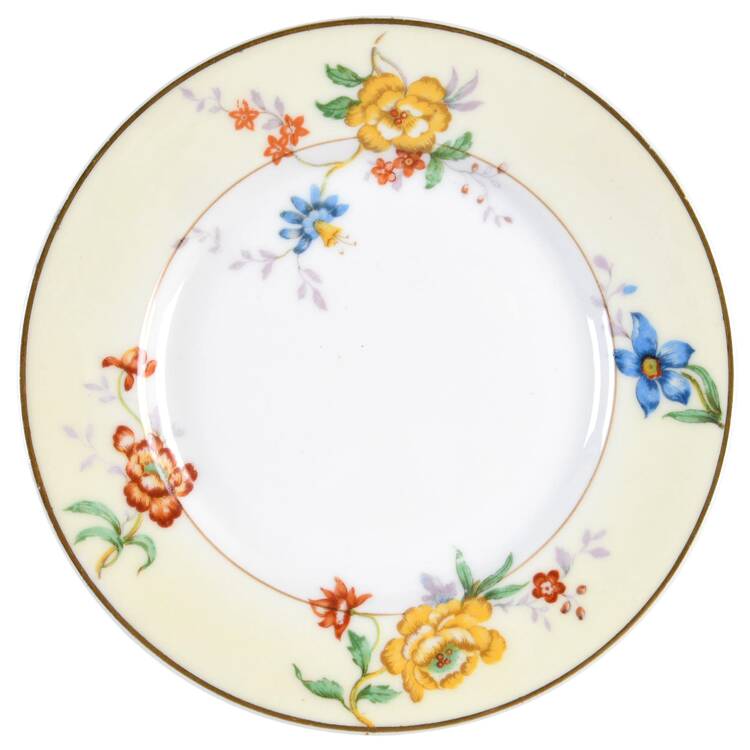 Riviera (Cream & White) Bread & Butter Plate by Bernardaud