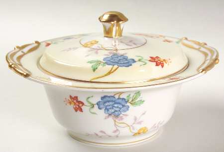 Riviera (Cream & White) Sugar Bowl & Lid