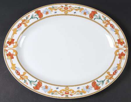 Roma Gold 15" Oval Serving Platter