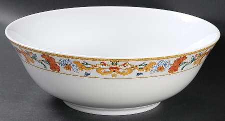 Roma Gold 10" Large Salad Serving Bowl