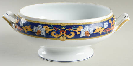 Roma Bleu (Blue) Oval Vegetable No Lid
