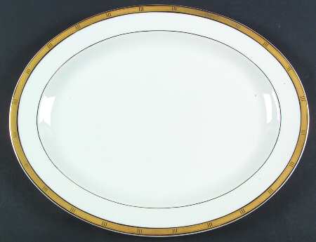 Roulette 15" Oval Serving Platter by Bernardaud
