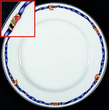 Ruban Bleu Salad Plate