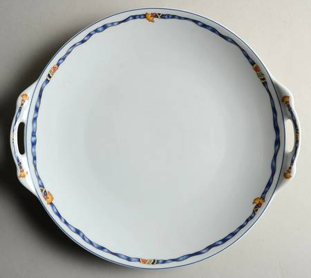 Ruban Bleu Handled Cake Plate