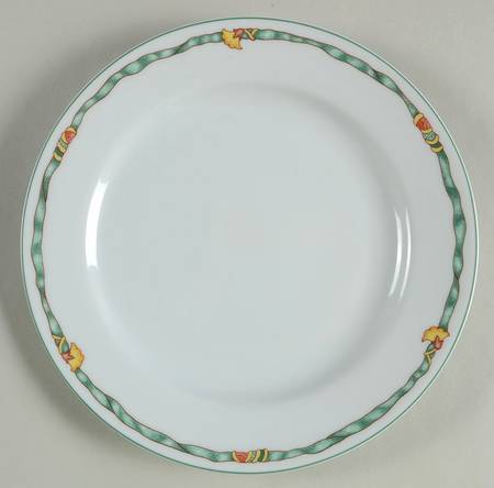 Ruban Green (Vert) Salad Plate