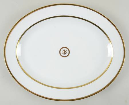 Sparte Gold 13" Oval Serving Platter