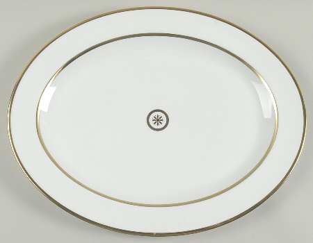 Sparte Gold 15" Oval Serving Platter