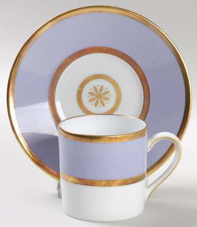 Sparte Lavender Flat Demitasse Cup & Saucer Set
