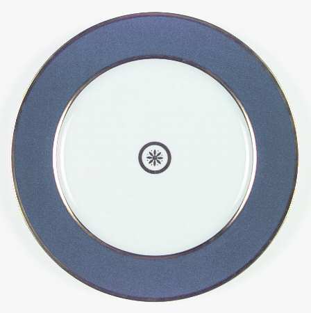 Sparte Slate Blue Dinner Plate