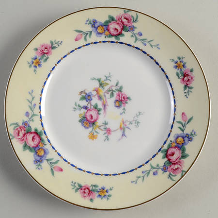 Spring Time (Cream Rim) Salad Plate