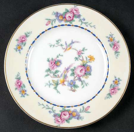 Spring Time (Cream Rim) Bread & Butter Plate