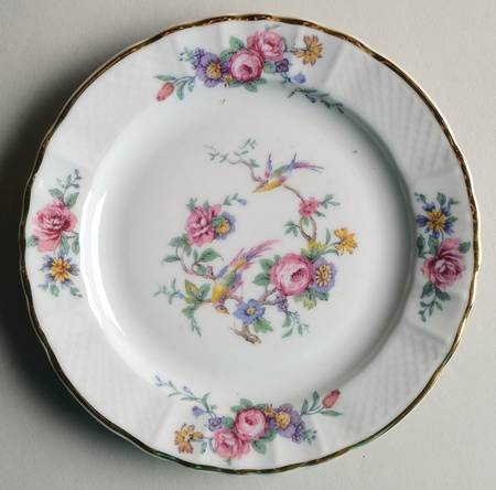 Spring Time (White Rim) Bread & Butter Plate