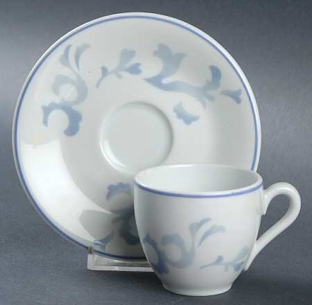 St.Barth Flat Demitasse Cup & Saucer Set