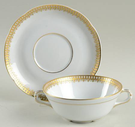 Talleyrand Flat Cream Soup Bowl & Saucer Set