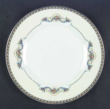 Trianon (Blue Cornucopia, Smooth) Dinner Plate