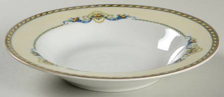Trianon (Blue Cornucopia, Smooth) Rim Soup Bowl