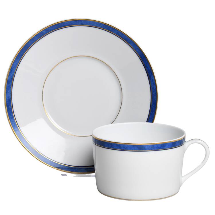 Universe Azure Blue Breakfast Cup & Saucer Set