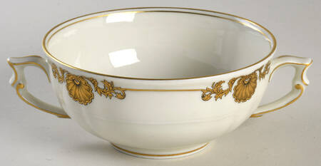 Ventadour Footed Cream Soup Bowl