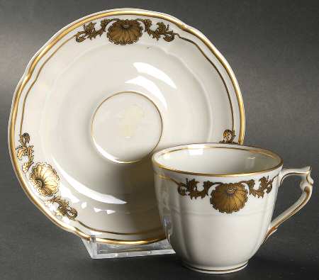 Ventadour Flat Demitasse Cup & Saucer Set
