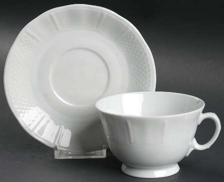 Versailles Footed Cup & Saucer Set
