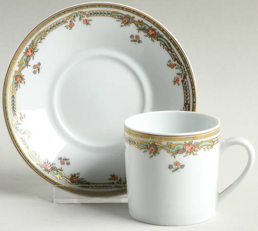 Victoire Flat Demitasse Cup & Saucer Set