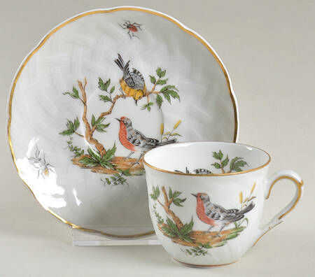 Virginie Flat Demitasse Cup & Saucer Set by Bernardaud