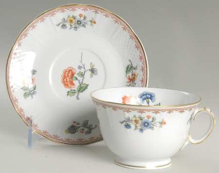 Vieux Rouen Footed Cup & Saucer Set